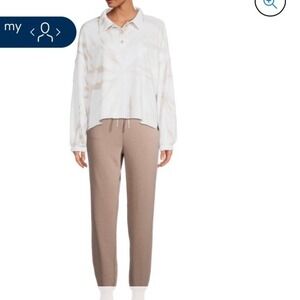 NWT Secret Treasures Plus‎ Sleep Henley Top Long Sleeve Shirt top size M (8/10)